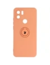 Etui Bizon Case silikonový kroužek pro Redmi A1 oranžové