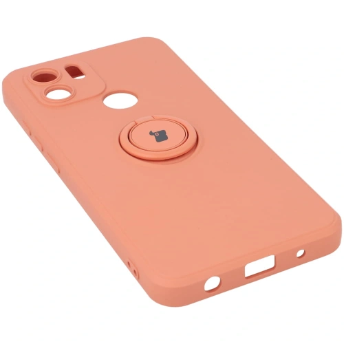Etui Bizon Case Silicone Ring do Redmi A1 pomarańczowe