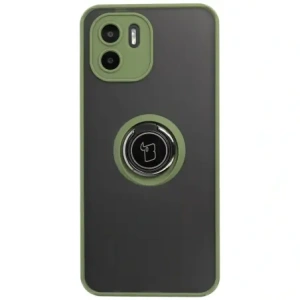 Hurtownia GSM - Etui z uchwytem na palec Bizon Case Hybrid Ring do Xiaomi Redmi A1 przydymione z zieloną ramką - BIZ2246 - {ean13} - Hurt