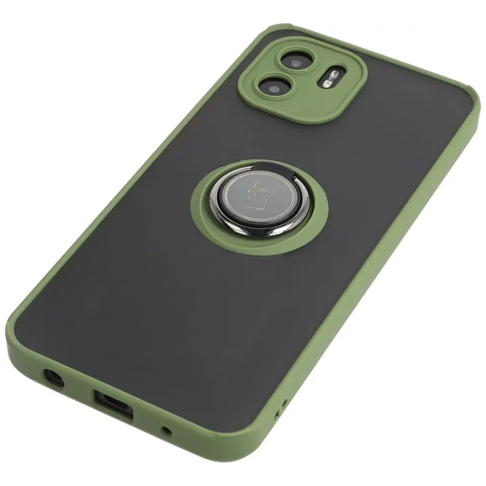 Hurtownia GSM - Bizon Case Hybrid Ring Xiaomi Redmi A1 füstös zöld kerettel - BIZ2246 - {ean13} - Hurt