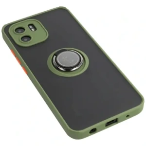 Hurtownia GSM - Etui z uchwytem na palec Bizon Case Hybrid Ring do Xiaomi Redmi A1 przydymione z zieloną ramką - BIZ2246 - {ean13} - Hurt