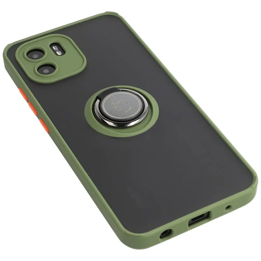 Hurtownia GSM - Bizon Case Hybrid Ring Xiaomi Redmi A1 füstös zöld kerettel - BIZ2246 - {ean13} - Hurt