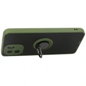 Hurtownia GSM - Etui z uchwytem na palec Bizon Case Hybrid Ring do Xiaomi Redmi A1 przydymione z zieloną ramką - BIZ2246 - {ean13} - Hurt