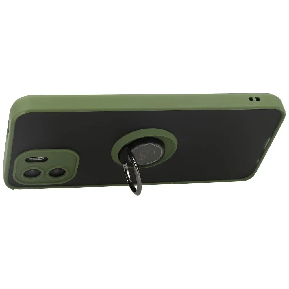 Hurtownia GSM - Bizon Case Hybrid Ring Xiaomi Redmi A1 füstös zöld kerettel - BIZ2246 - {ean13} - Hurt