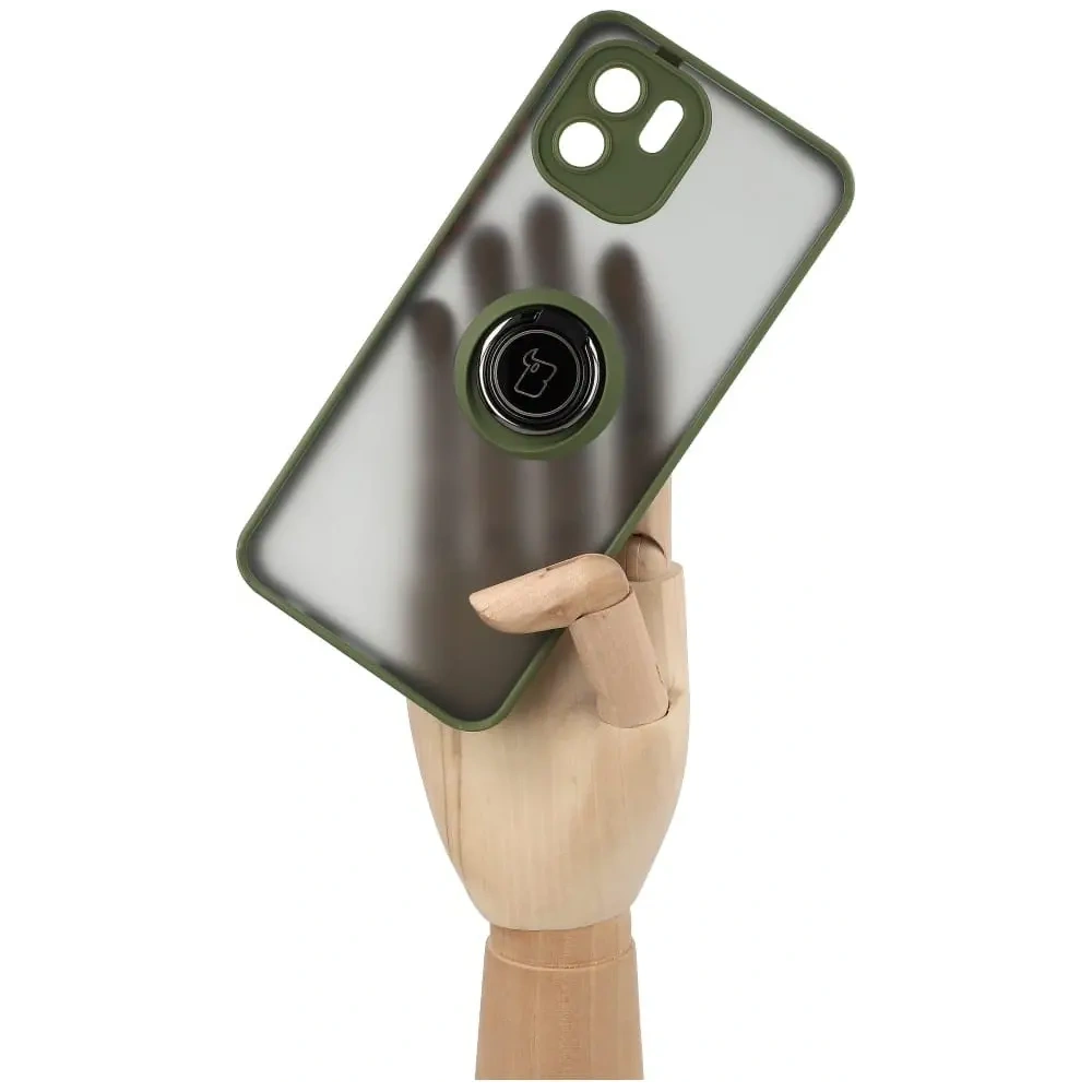 Hurtownia GSM - Bizon Case Hybrid Ring Xiaomi Redmi A1 füstös zöld kerettel - BIZ2246 - {ean13} - Hurt