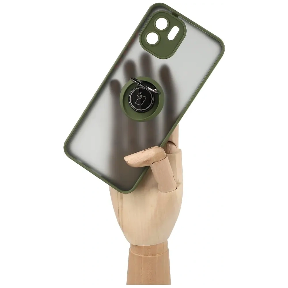 Hurtownia GSM - Bizon Case Hybrid Ring Xiaomi Redmi A1 füstös zöld kerettel - BIZ2246 - {ean13} - Hurt
