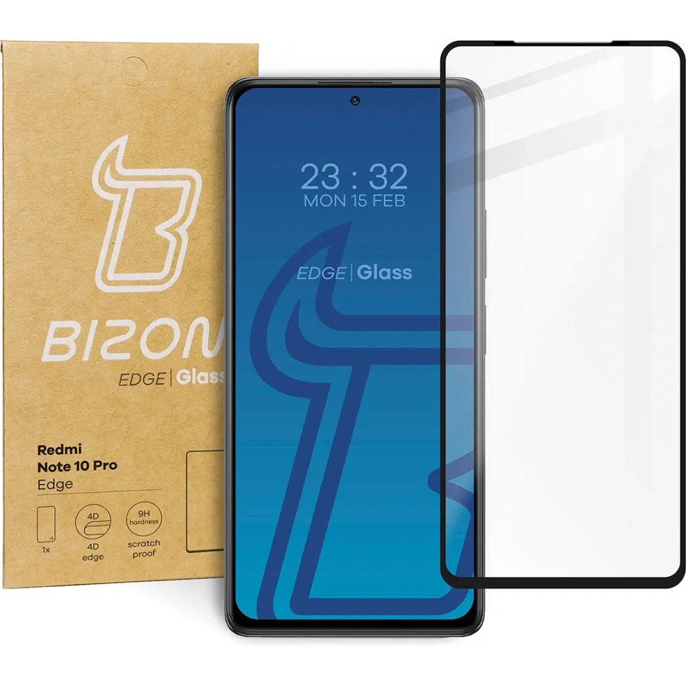 Hurtownia GSM - Bizon Glass Edge Redmi Note 10 Pro fekete - BIZ2248 - {ean13} - Hurt