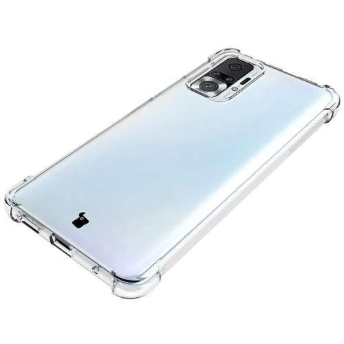 Etui + 2x szkło na ekran + obiektyw Bizon Case Clear Pack do Xiaomi Redmi Note 10 Pro przezroczyste