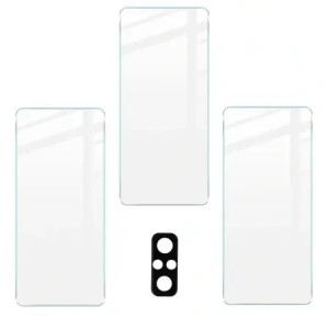 Hurtownia GSM - Bizon Sticlă Clară din sticlă întărită - 3 buc. + sticlă de lentilă pentru Redmi Note 10 Pro - BIZ2250 - {ean13} - Hurt