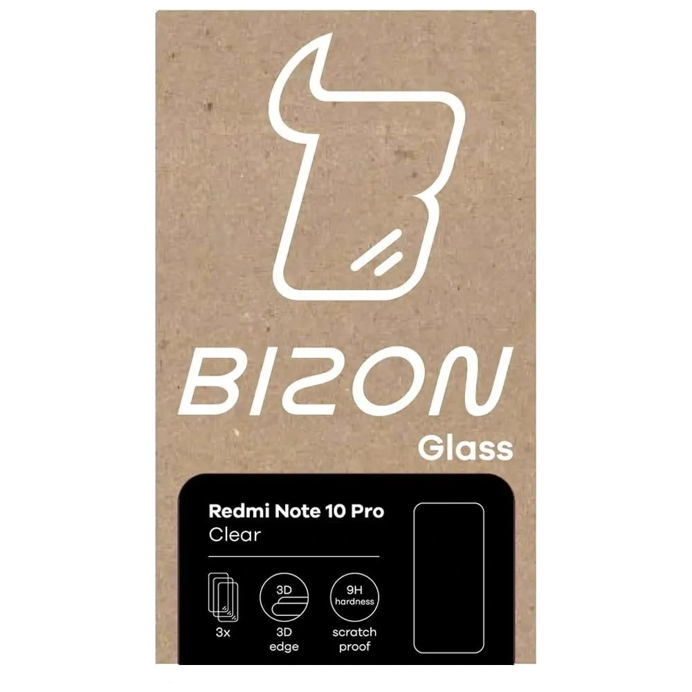 Wholesale Bizon Glass Clear tempered glass - 3 pcs. + lens glass Redmi Note 10 Pro - BIZ2250 - {ean13} - Hurt