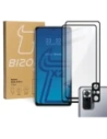 Bizon Glass Edge tempered glass - [2 PACK] + lens protection Redmi Note 10 Pro black