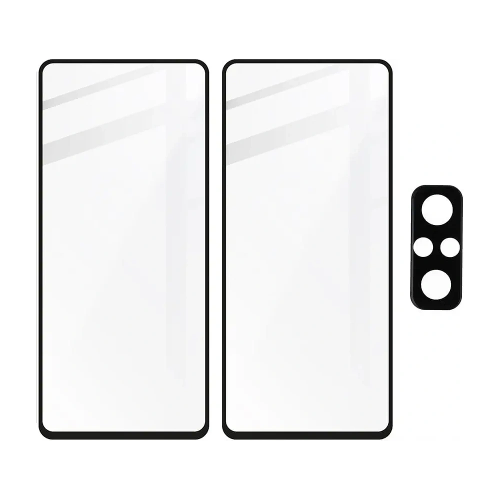 Hurtownia GSM - Bizon Glass Edge gehärtetes Glas - [2 PACK] + Linsenschutz für Redmi Note 10 Pro schwarz - BIZ2251 - {ean13} - Hurt