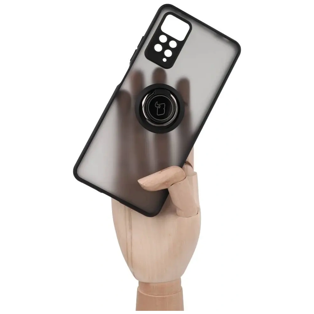 Hurtownia GSM - Bizon Case Hybrid Ring Xiaomi Redmi Note 11 Pro / Pro 5G rauchig mit einem schwarzen Rahmen - BIZ2259 - {ean13} - Hurt