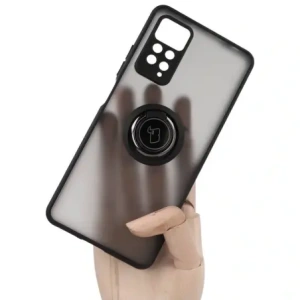 Wholesale Bizon Case Hybrid Ring Xiaomi Redmi Note 11 Pro / Pro 5G smoky with a black frame - BIZ2259 - {ean13} - Hurt