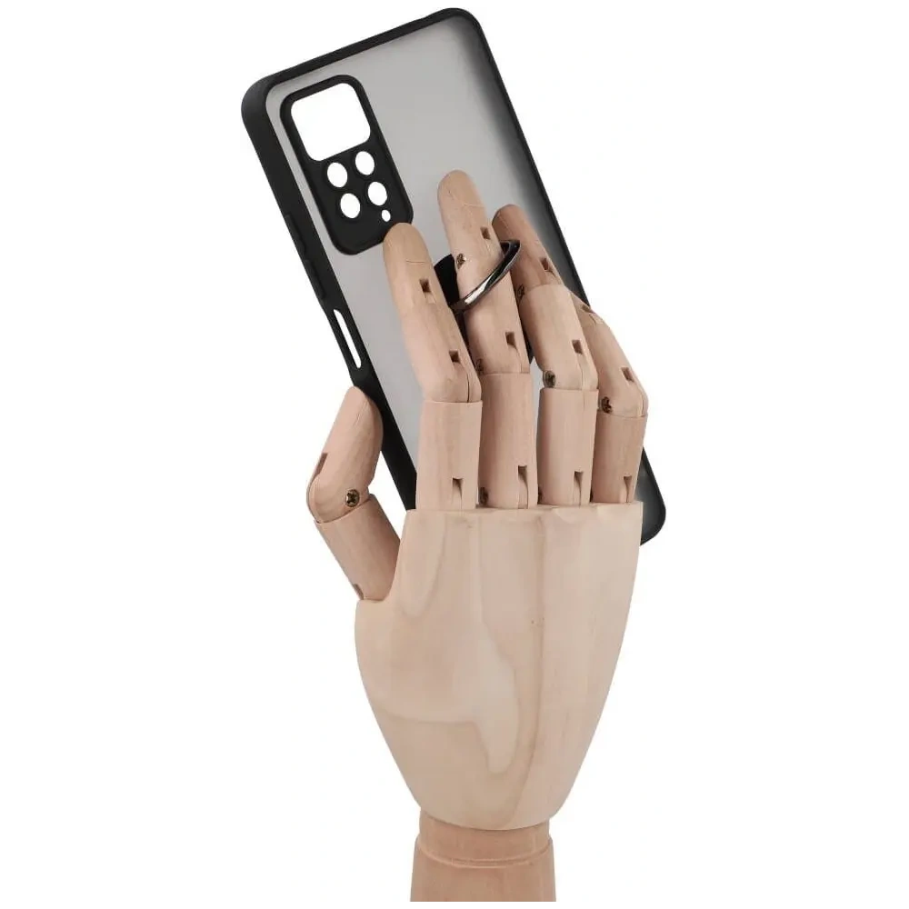 Hurtownia GSM - Bizon Case Hybrid Gyűrű Xiaomi Redmi Note 11 Pro / Pro 5G füstös fekete kerettel - BIZ2259 - {ean13} - Hurt