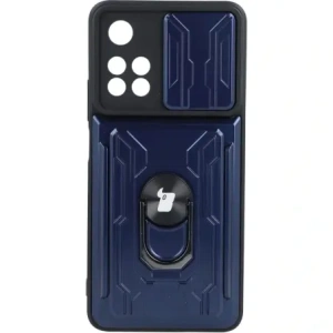 Hurtownia GSM - Bizon Case Camshield Kártyahely Gyűrű Xiaomi Redmi Note 11 Pro+ 5G tengerészkék - BIZ2270 - {ean13} - Hurt