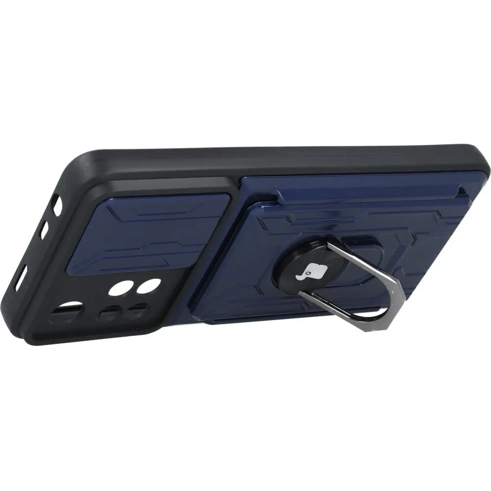Hurtownia GSM - Etui Bizon Case Camshield Card Slot Ring do Xiaomi Redmi Note 11 Pro+ 5G modré - BIZ2270 - {ean13} - Hurt