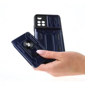 Hurtownia GSM - Bizon Case Camshield Kártyahely Gyűrű Xiaomi Redmi Note 11 Pro+ 5G tengerészkék - BIZ2270 - {ean13} - Hurt
