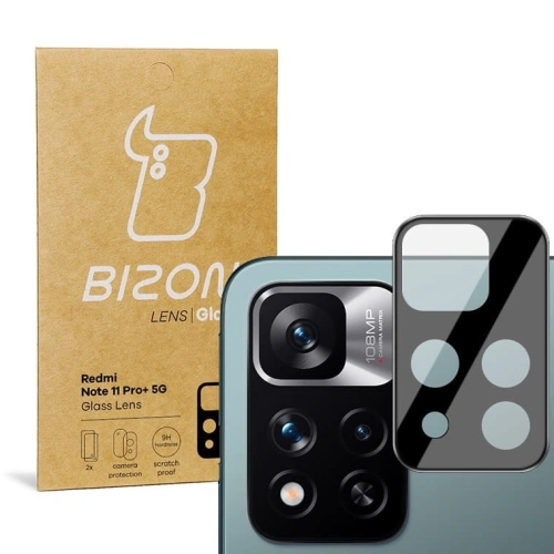 Szkło na aparat Bizon Glass Lens do Redmi Note 11 Pro+ 5G [2 PACK]