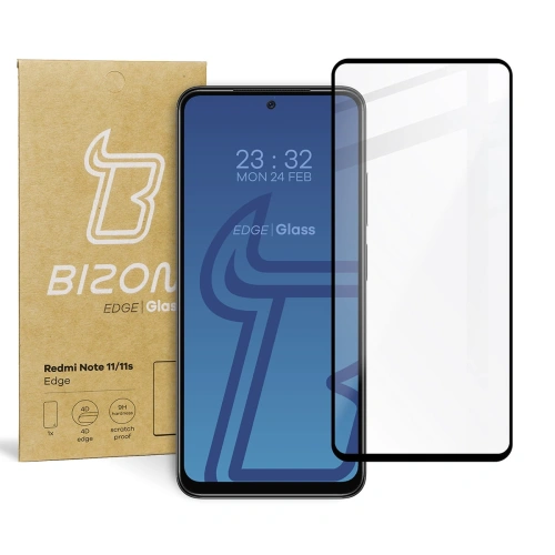 Szkło hartowane Bizon Glass Edge do Redmi Note 11 / 11s czarne