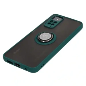 Hurtownia GSM - Bizon Case Hybrid Ring Xiaomi Redmi Note 11 / 11S 4G rauchig mit einem dunkelgrünen Rahmen - BIZ2276 - {ean13} - Hurt