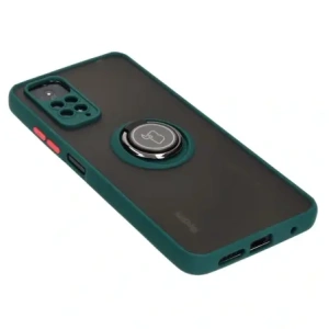 Hurtownia GSM - Bizon Case Hybrid Ring Xiaomi Redmi Note 11 / 11S 4G rauchig mit einem dunkelgrünen Rahmen - BIZ2276 - {ean13} - Hurt