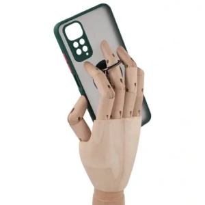 Hurtownia GSM - Bizon Case Hybrid Ring Xiaomi Redmi Note 11 / 11S 4G rauchig mit einem dunkelgrünen Rahmen - BIZ2276 - {ean13} - Hurt