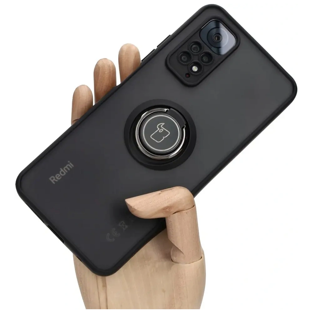 Wholesale Bizon Case Hybrid Ring Xiaomi Redmi Note 11 / 11S 4G smoky with a black frame - BIZ2277 - {ean13} - Hurt