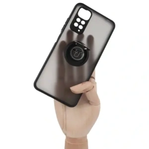 Hurtownia GSM - Bizon Case Hybrid Gyűrű Xiaomi Redmi Note 11 / 11S 4G füstös fekete kerettel - BIZ2277 - {ean13} - Hurt