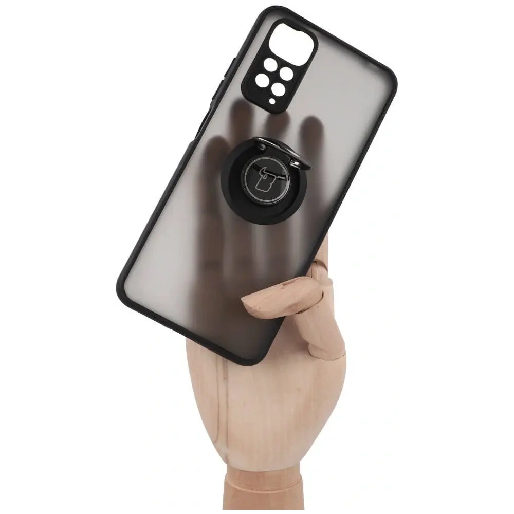 Wholesale Bizon Case Hybrid Ring Xiaomi Redmi Note 11 / 11S 4G smoky with a black frame - BIZ2277 - {ean13} - Hurt