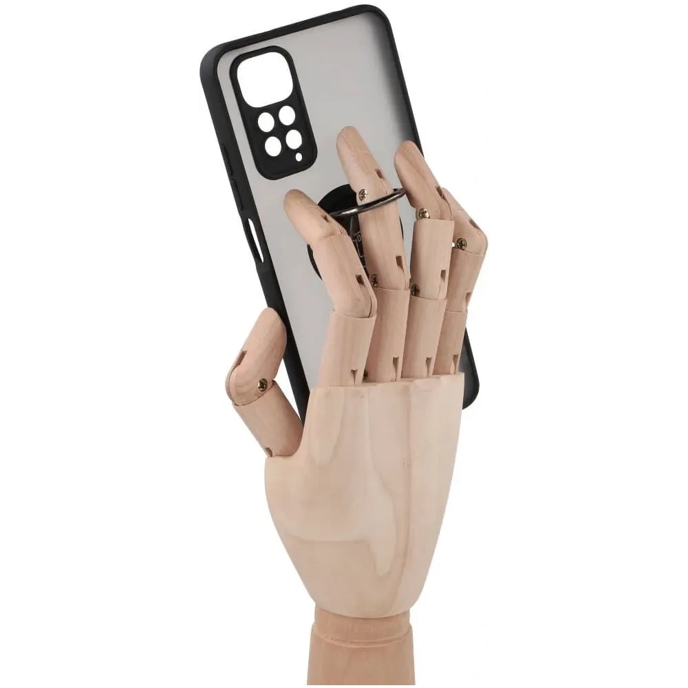 Wholesale Bizon Case Hybrid Ring Xiaomi Redmi Note 11 / 11S 4G smoky with a black frame - BIZ2277 - {ean13} - Hurt