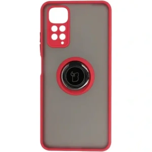 Hurtownia GSM - Bizon Case Hybrid Ring Xiaomi Redmi Note 11 / 11S 4G rauchig mit rotem Rahmen - BIZ2278 - {ean13} - Hurt