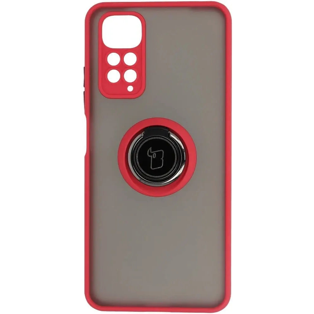 Wholesale Bizon Case Hybrid Ring Xiaomi Redmi Note 11 / 11S 4G smoky with a red frame - BIZ2278 - {ean13} - Hurt