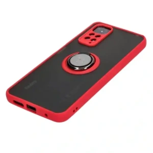 Hurtownia GSM - Bizon Case Hybrid Ring Xiaomi Redmi Note 11 / 11S 4G rauchig mit rotem Rahmen - BIZ2278 - {ean13} - Hurt