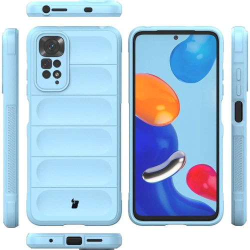 Pancerne etui Bizon Case Tur do Xiaomi Redmi Note 11 / 11S 4G jasnoniebieskie