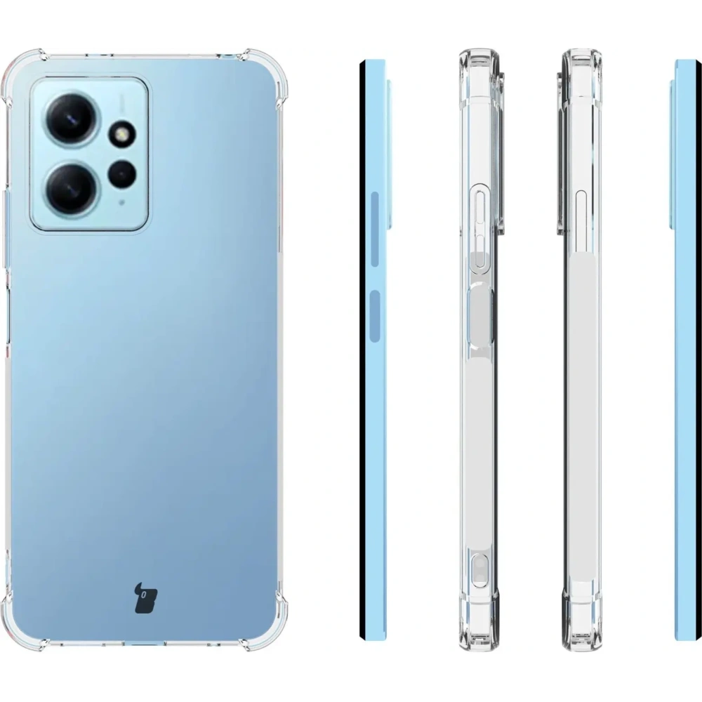 Hurtownia GSM - Bizon Case Clear Pack tok + 2x kijelző üveg + lencse üveg Xiaomi Redmi Note 12 4G átlátszó - BIZ2288 - {ean13} - Hurt