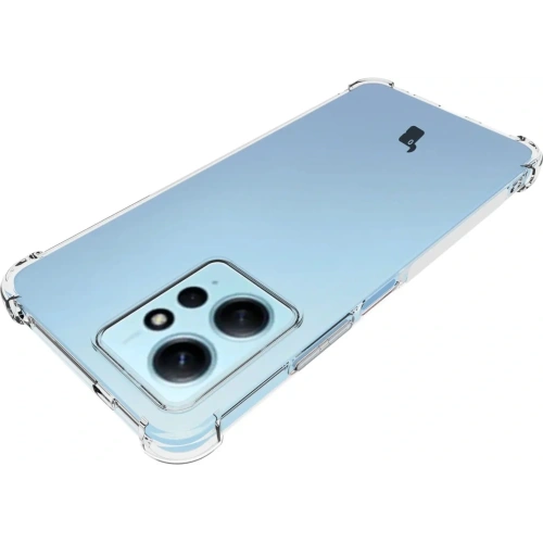 Etui + 2x szkło na ekran + obiektyw Bizon Case Clear Pack do Xiaomi Redmi Note 12 4G przezroczyste