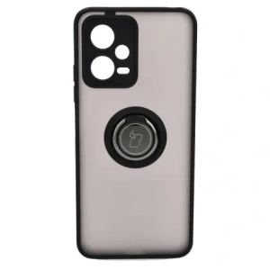 Hurtownia GSM - Etui s úchopem na prst Bizon Case Hybrid Ring pro Xiaomi Poco X5 / Redmi Note 12 5G kouřové s černým rámem - BIZ2292 - {ean13} - Hurt