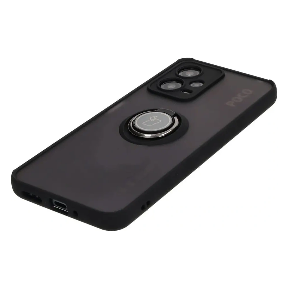 Wholesale Bizon Case Hybrid Ring Xiaomi Poco X5 / Redmi Note 12 5G smoky with a black frame - BIZ2292 - {ean13} - Hurt