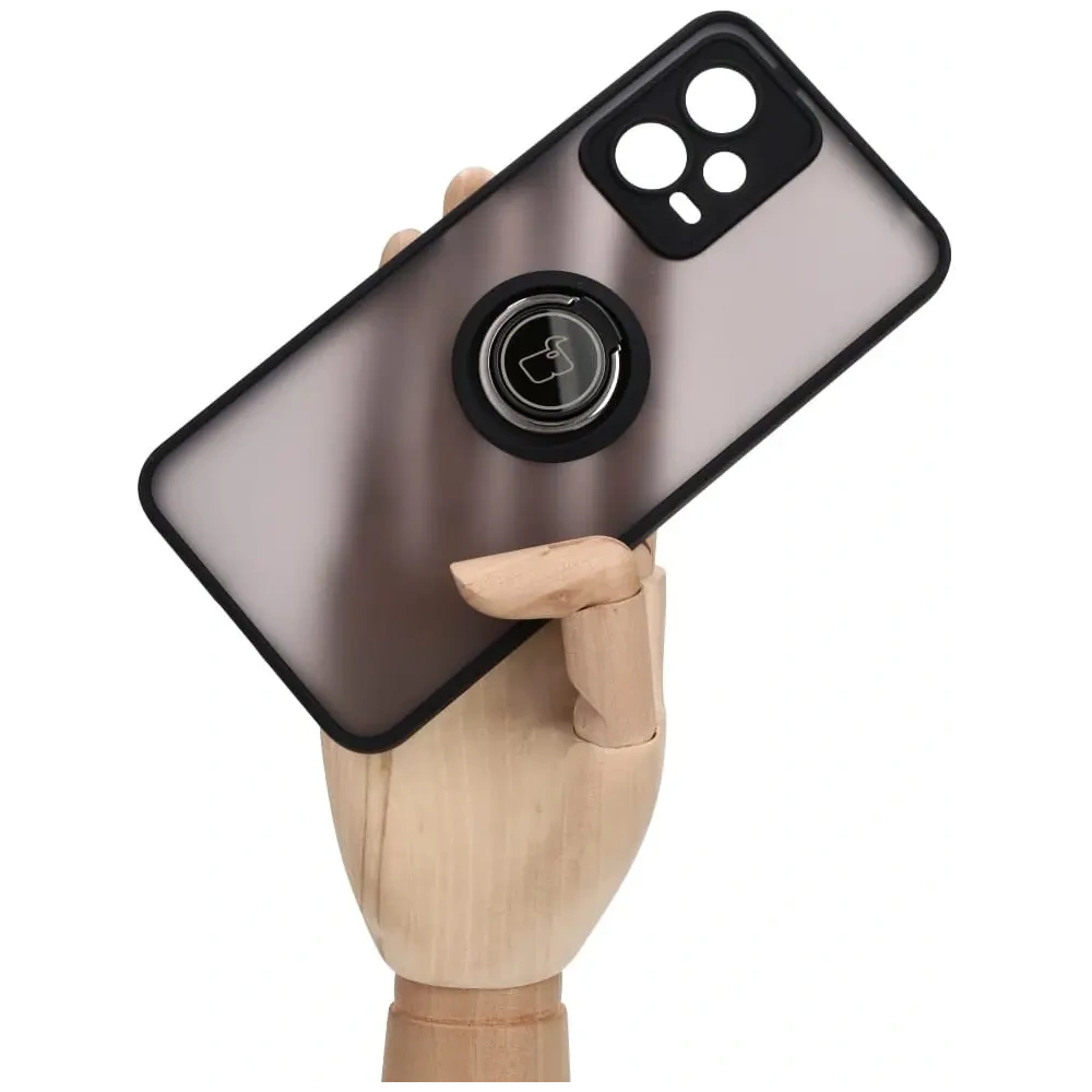 Hurtownia GSM - Bizon Case Hybrid Ring Xiaomi Poco X5 / Redmi Note 12 5G rauchig mit einem schwarzen Rahmen - BIZ2292 - {ean13} - Hurt