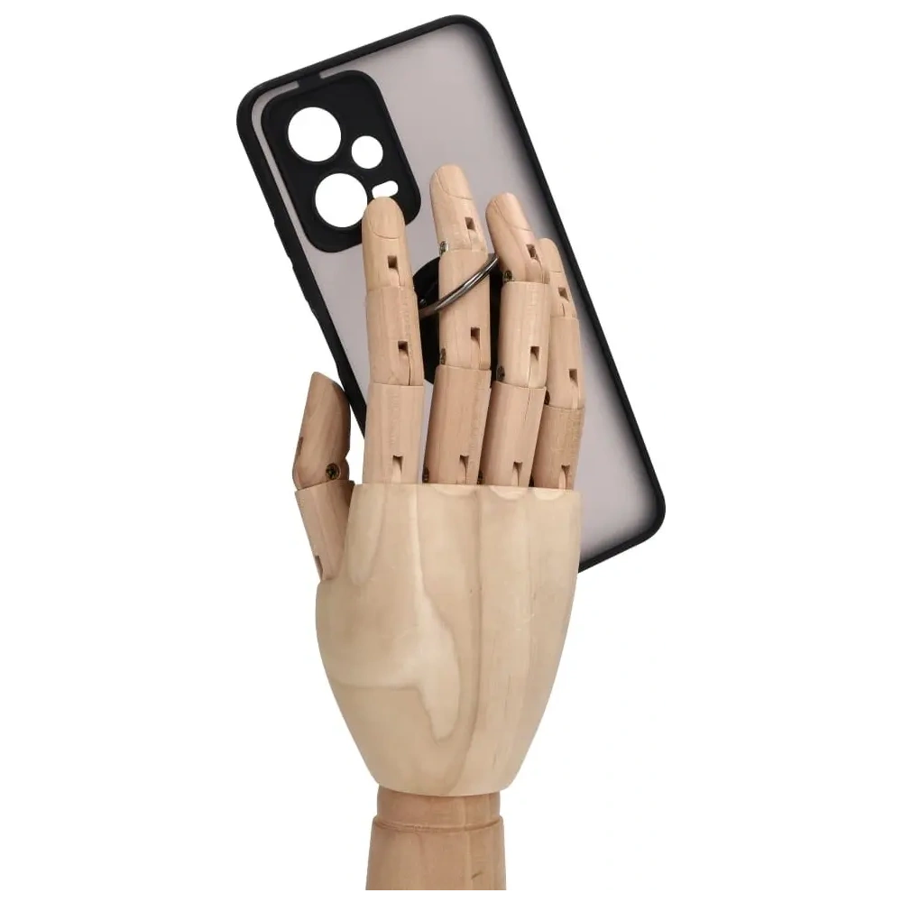 Wholesale Bizon Case Hybrid Ring Xiaomi Poco X5 / Redmi Note 12 5G smoky with a black frame - BIZ2292 - {ean13} - Hurt