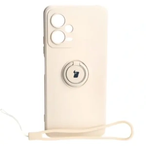 Hurtownia GSM - Bizon Case inel din silicon Sq Xiaomi Redmi Note 12 5G/Poco X5 bej - BIZ2293 - {ean13} - Hurt