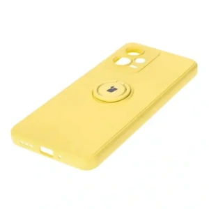 Etui Bizon Case Silicone Ring Sq do Xiaomi Redmi Note 12 5G/Poco X5 žluté