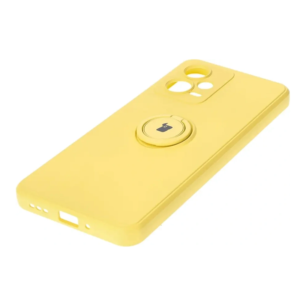 Wholesale Bizon Case Silicone Ring Sq Xiaomi Redmi Note 12 5G/Poco X5 yellow - BIZ2295 - {ean13} - Hurt