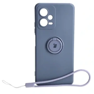 Hurtownia GSM - Etui Bizon Case Silicone Ring Sq do Xiaomi Redmi Note 12 5G/Poco X5 szare - BIZ2296 - {ean13} - Hurt