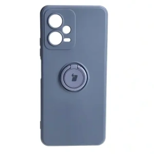 Etui Bizon Case Silicone Ring Sq do Xiaomi Redmi Note 12 5G/Poco X5 šedé