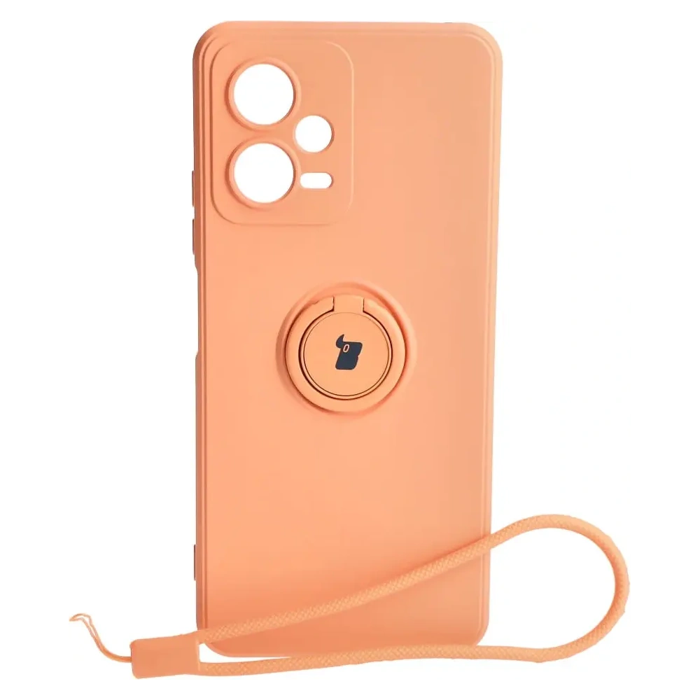 Hurtownia GSM - Bizon Case Ring din Silicon Sq Xiaomi Redmi Note 12 5G/Poco X5 portocalie - BIZ2297 - {ean13} - Hurt