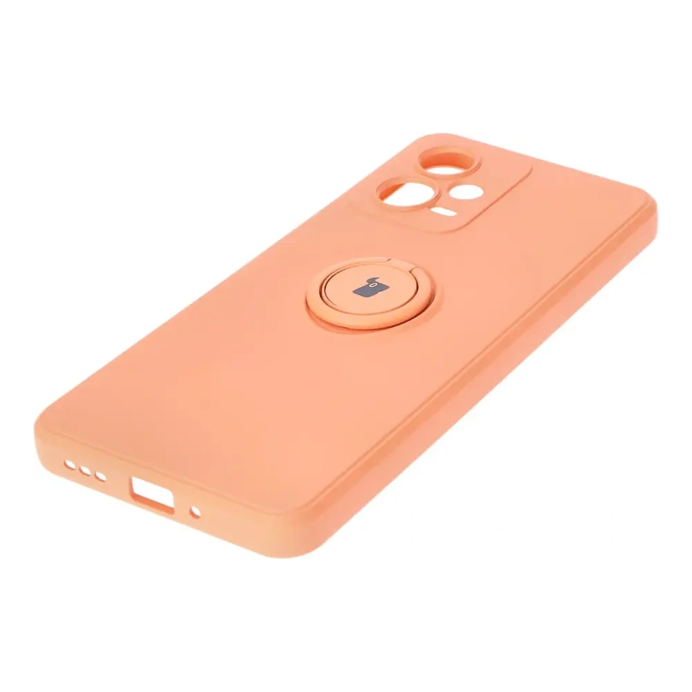 Hurtownia GSM - Bizon Case Ring din Silicon Sq Xiaomi Redmi Note 12 5G/Poco X5 portocalie - BIZ2297 - {ean13} - Hurt