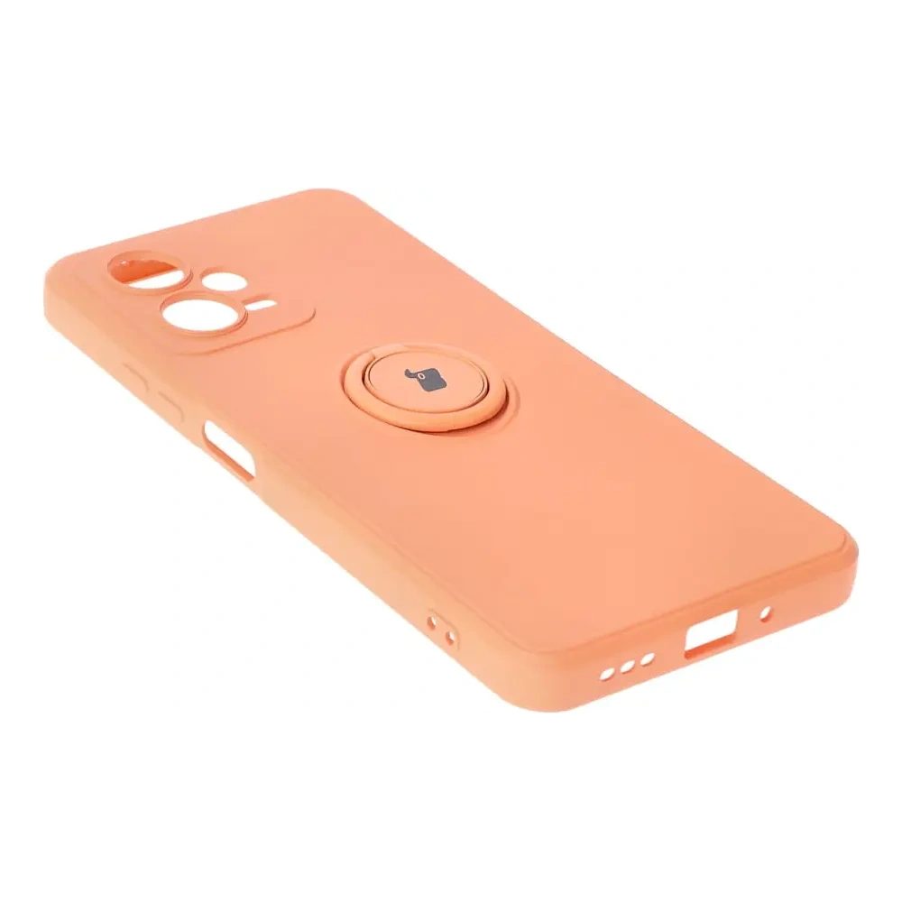 Hurtownia GSM - Bizon Case Ring din Silicon Sq Xiaomi Redmi Note 12 5G/Poco X5 portocalie - BIZ2297 - {ean13} - Hurt