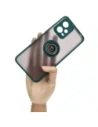 Wholesale Bizon Case Hybrid Ring Xiaomi Poco X5 / Redmi Note 12 5G smoky with a dark green frame - BIZ2299 - {ean13} - Hurt